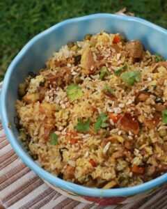 Biryani-inspired lamb and rice casserole