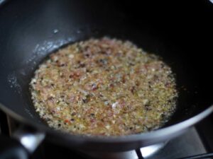 Sauteeing spices