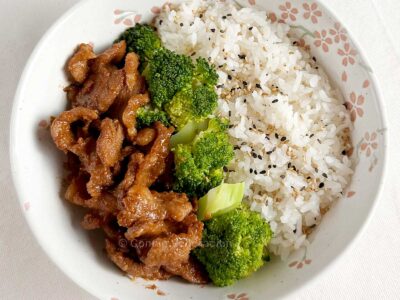 Pork bulgogi rice bowl