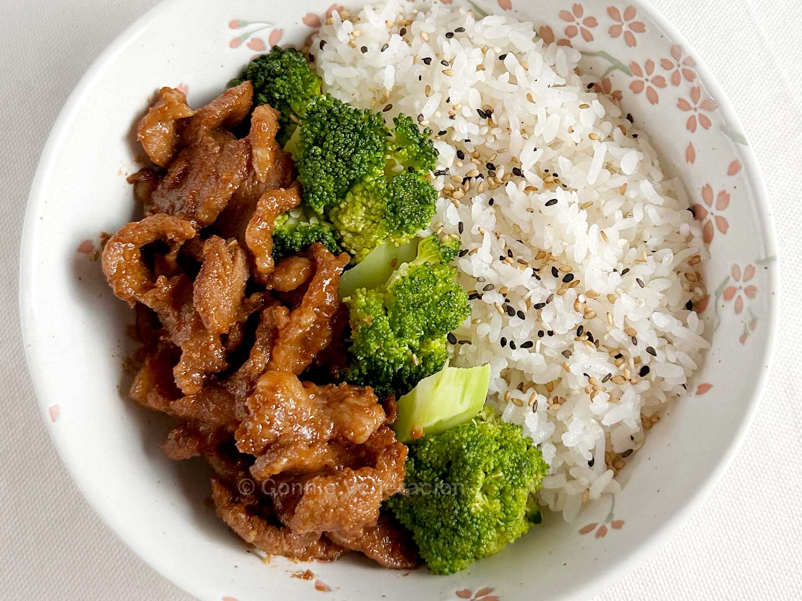 Pork bulgogi rice bowl