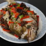 Steamed whole fish with wood ears