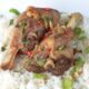 Lamb shanks braised in Thai mixed fish sauce