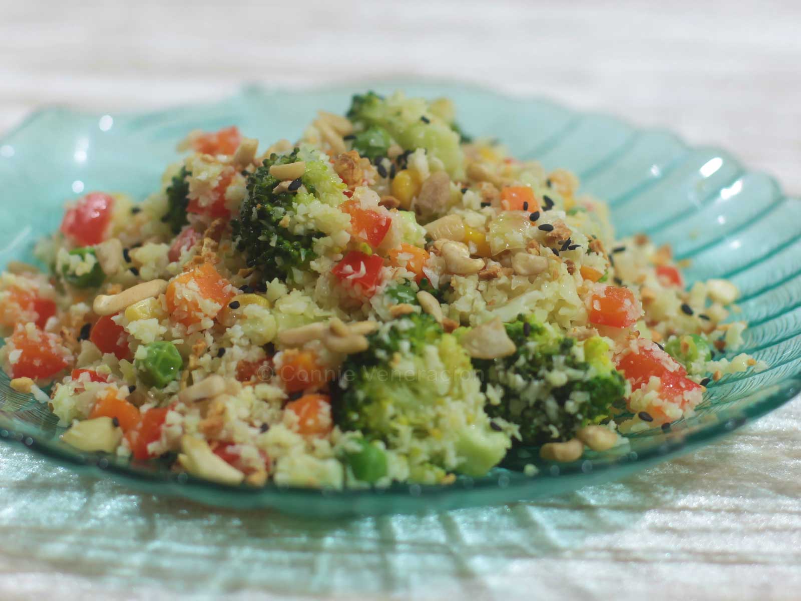 Cauliflower, fried rice style