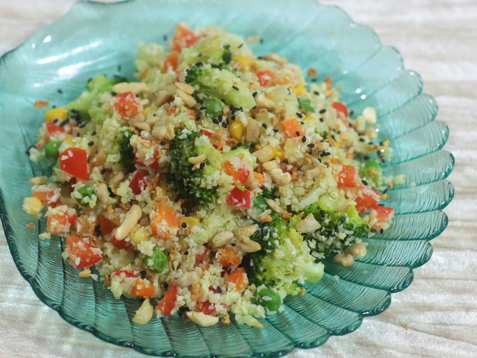 Cauliflower, fried rice style