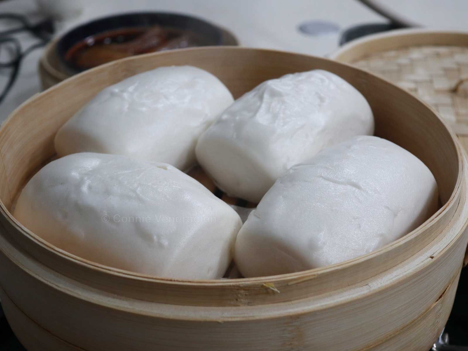 Mantou in steamer