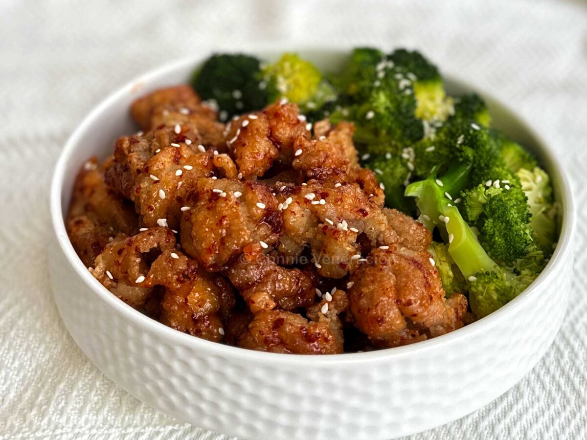 Spicy sweet sour chicken karaage