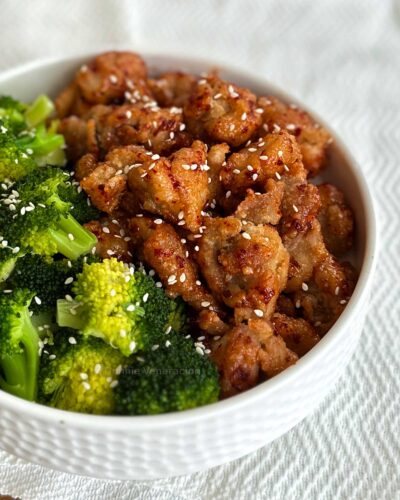 Spicy sweet sour chicken karaage