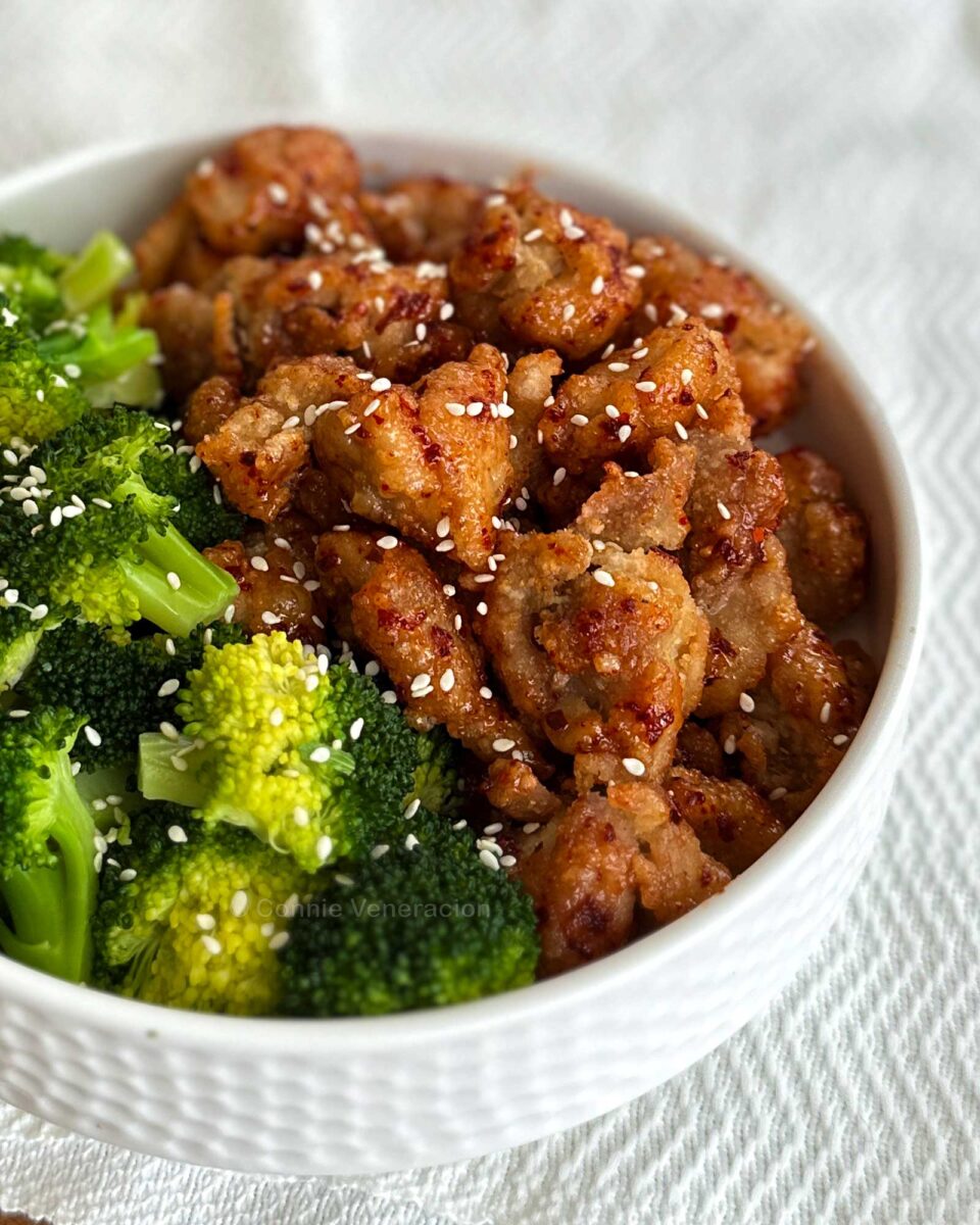 Spicy sweet sour chicken karaage