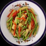Asparagus and corn with garlic butter