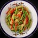 Asparagus and corn with garlic butter