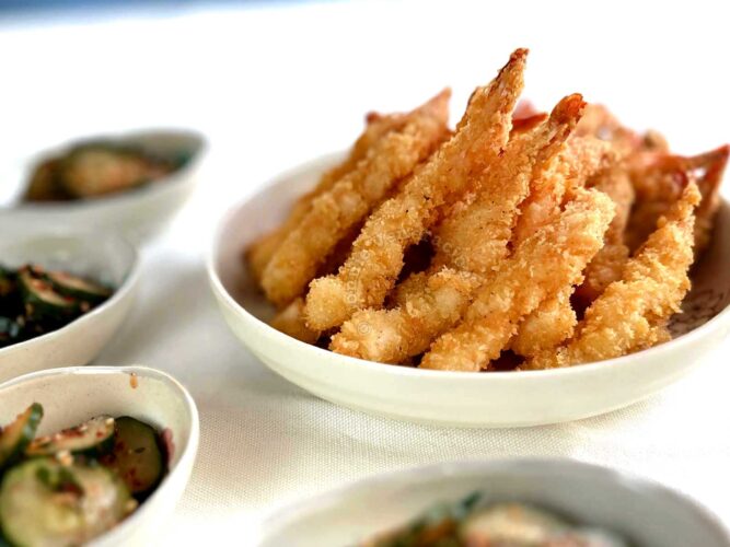 Japanese shrimp fry (ebi furai)