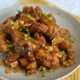 Fried chicken wings with honey adobo glaze