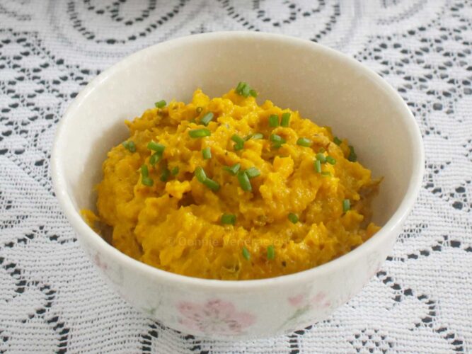 Mashed roasted squash