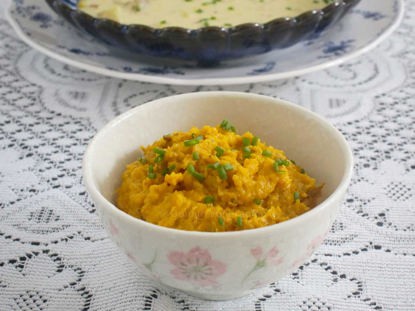 Mashed roasted squash