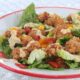 Popcorn chicken and vegetable salad