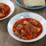 Pork, sausage and beans