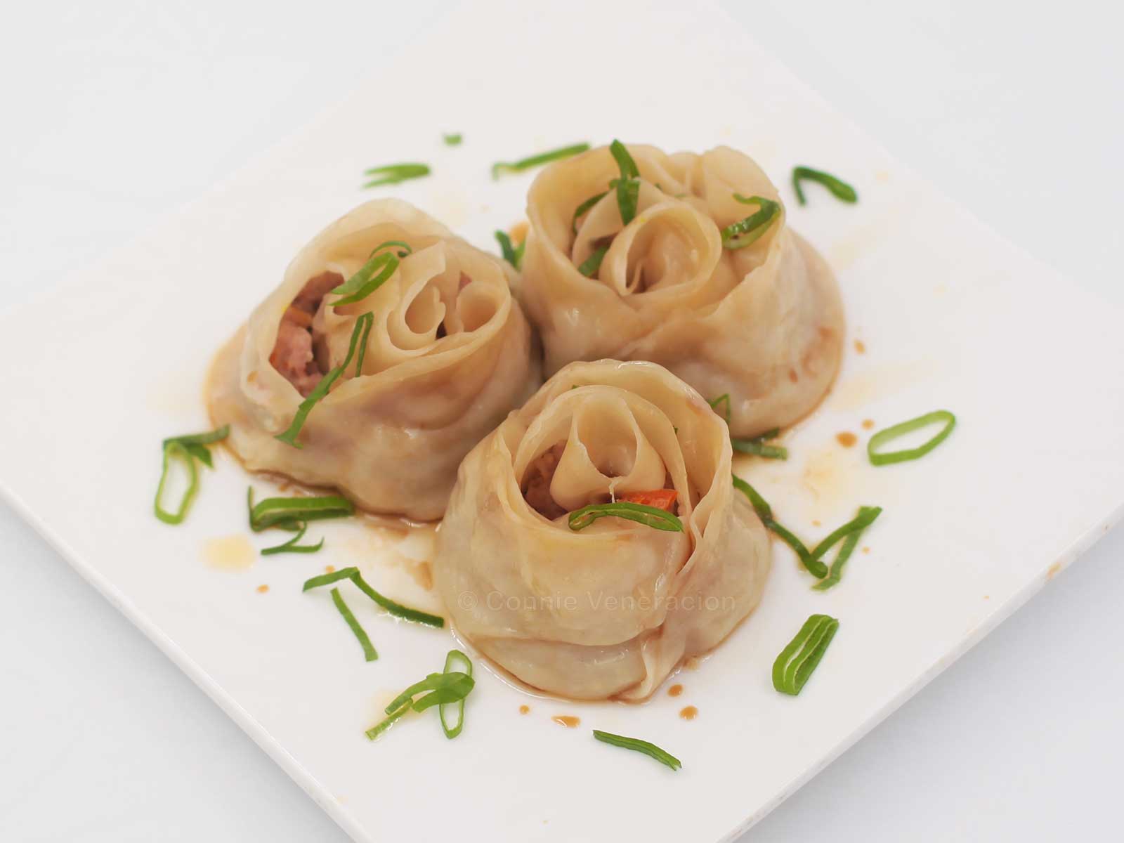 Rose dumplings