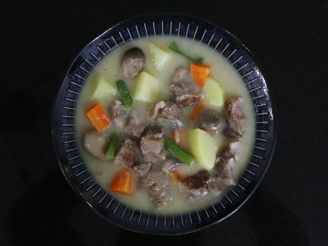 White beef stew