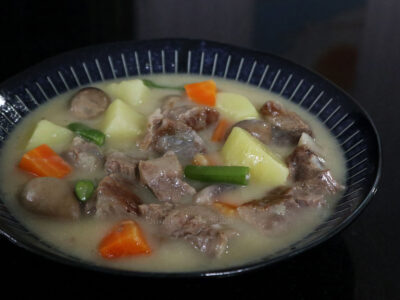 White beef stew
