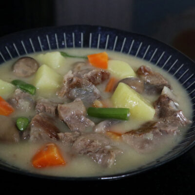 White beef stew
