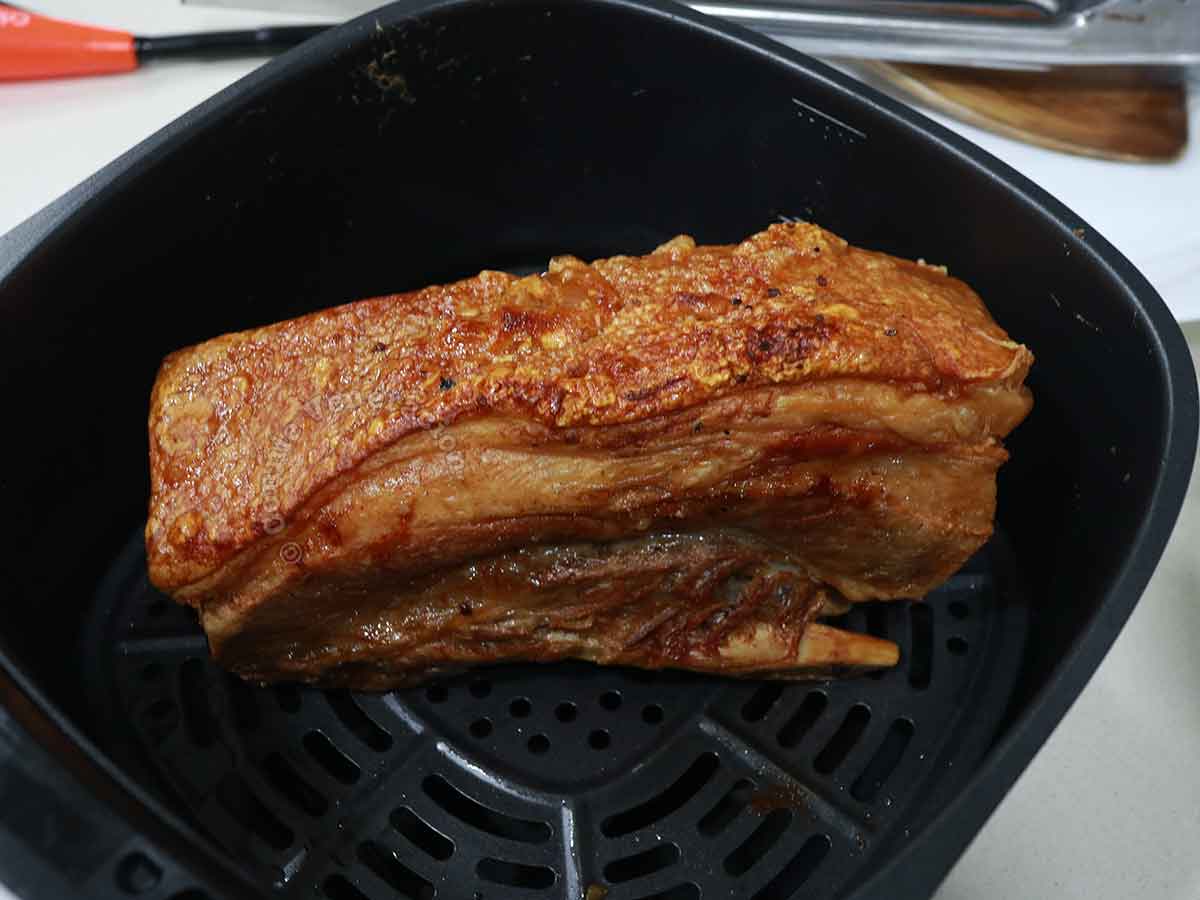 Air fried lechon kawali (crispy pork belly)