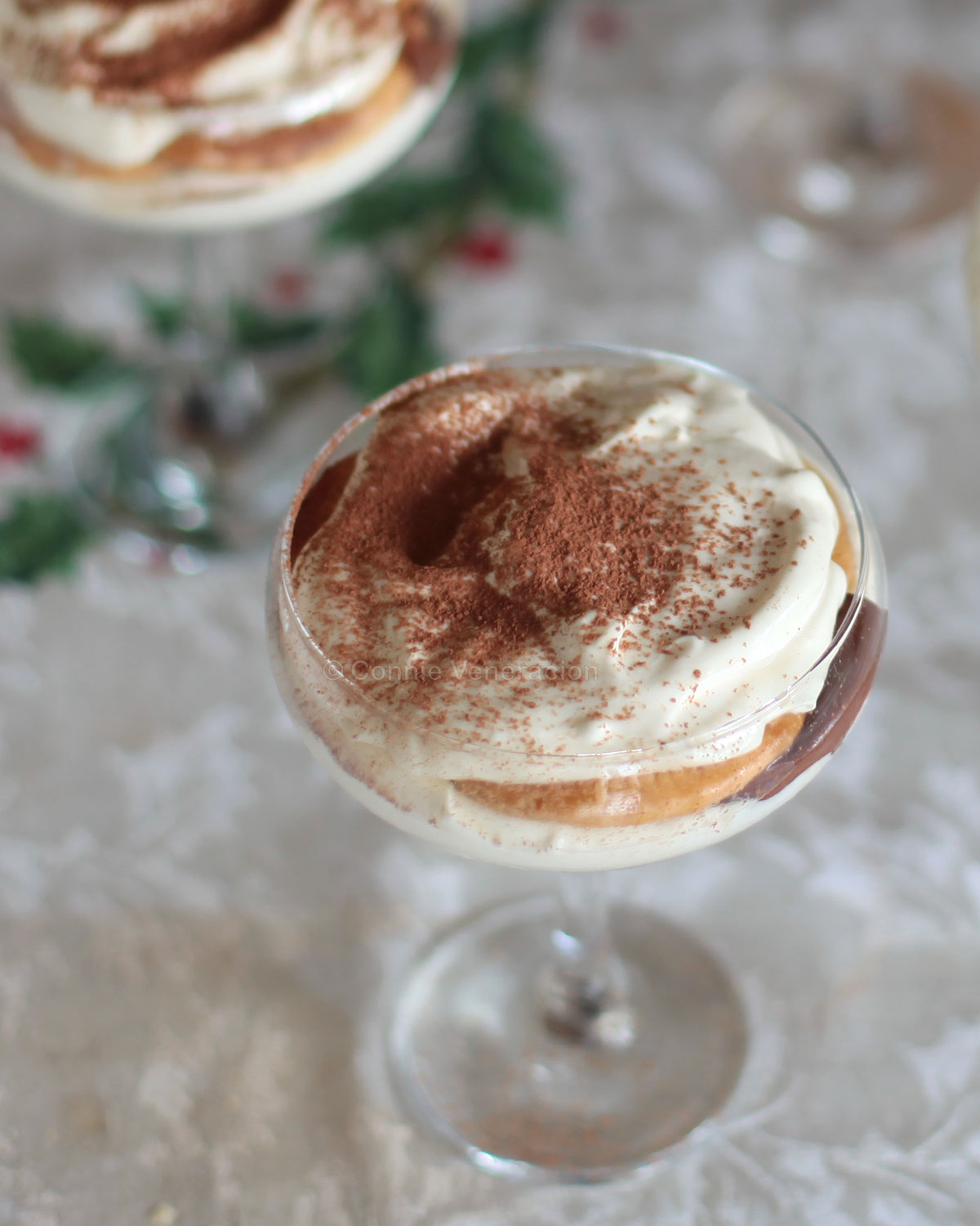 Tiramisu-inspired no-bake cheesecake