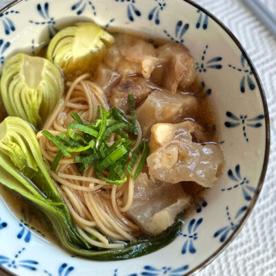 Beef tendon shoyu ramen