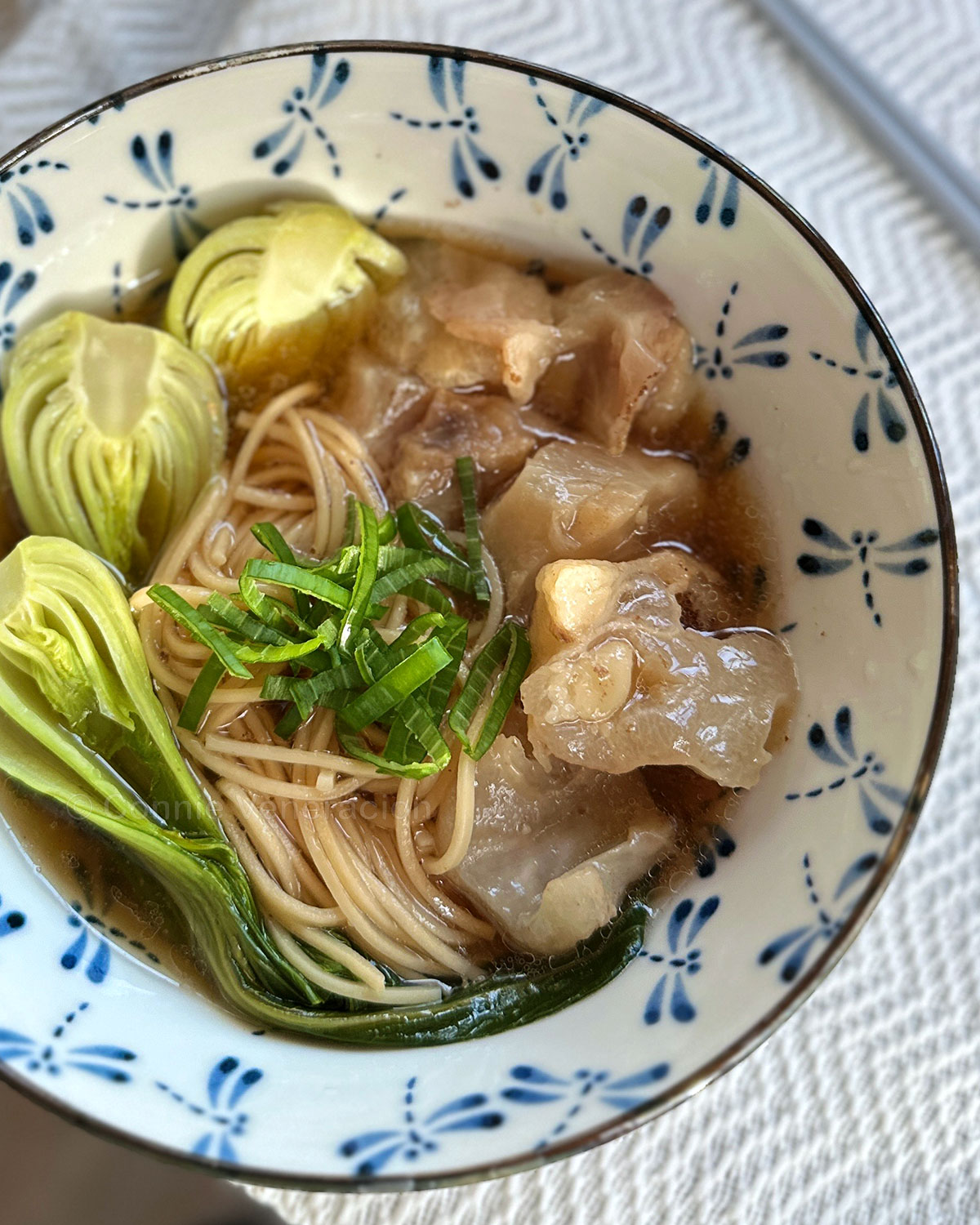 Beef tendon shoyu ramen