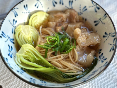 Beef tendon shoyu ramen