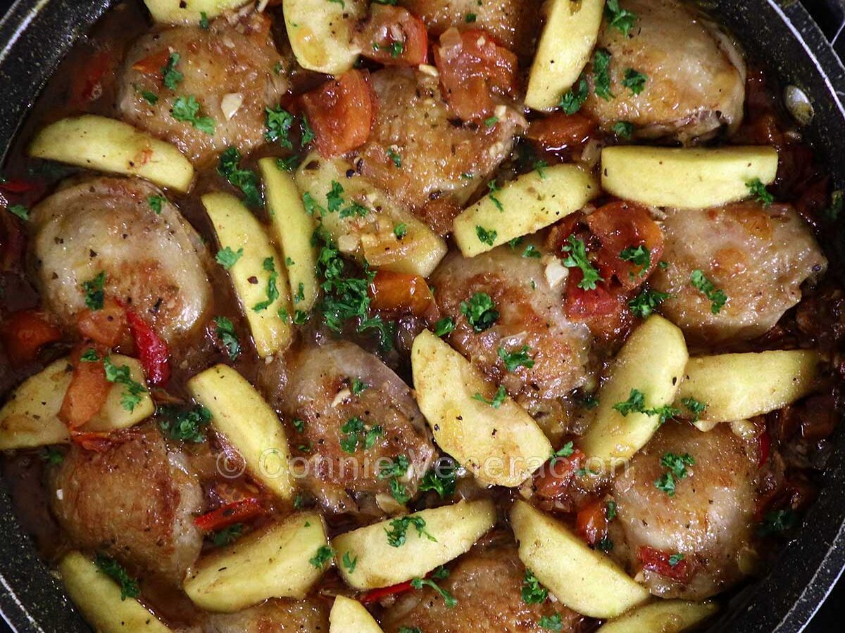 Chicken and apple stew