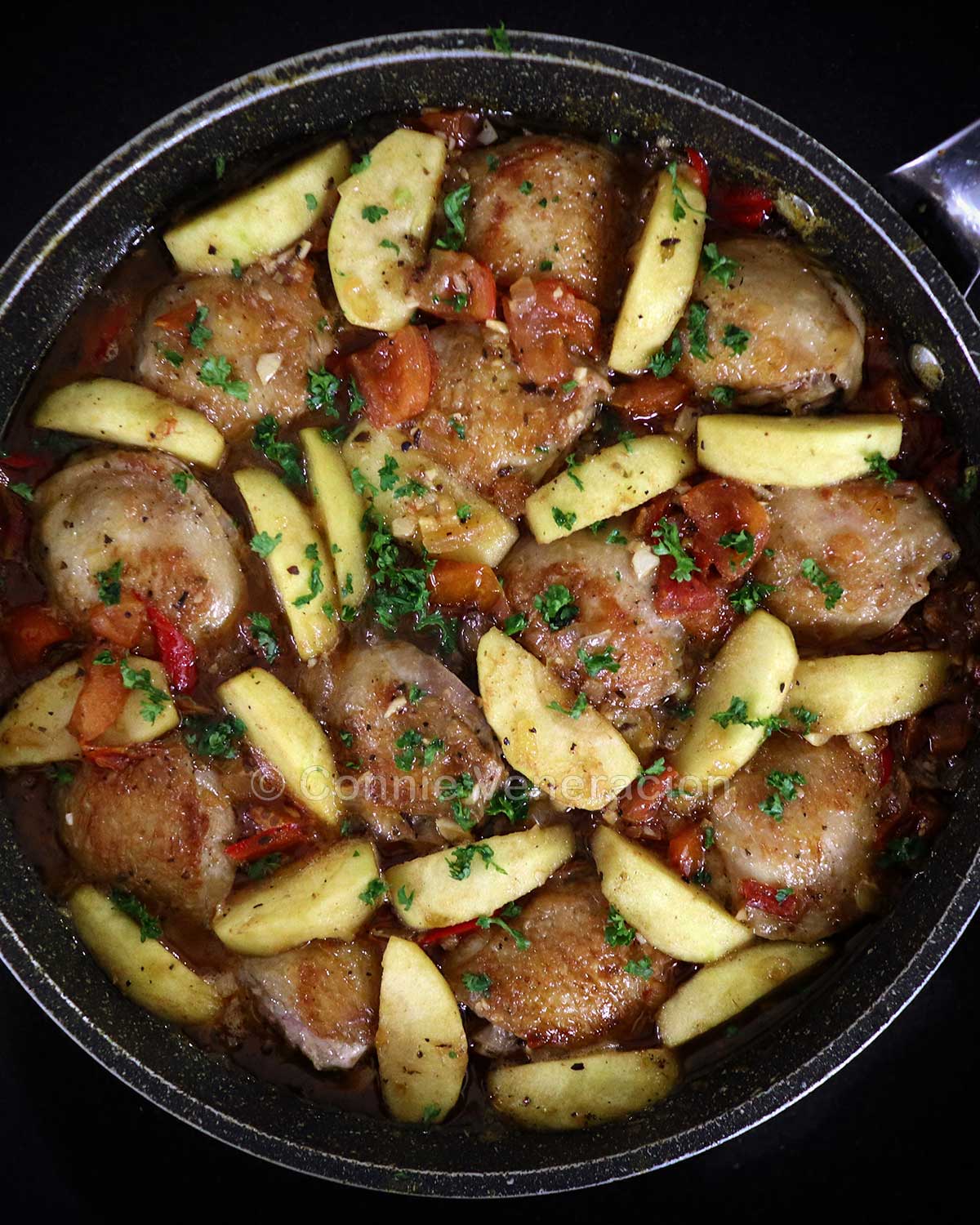 Chicken and apple stew