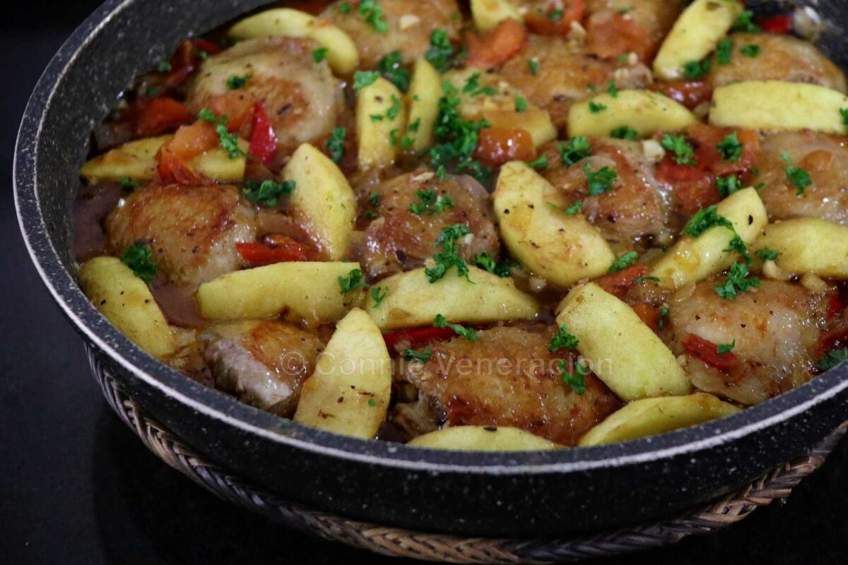 Chicken and apple stew