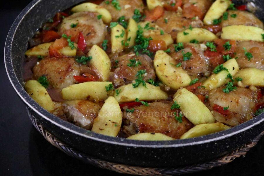 Chicken and apple stew