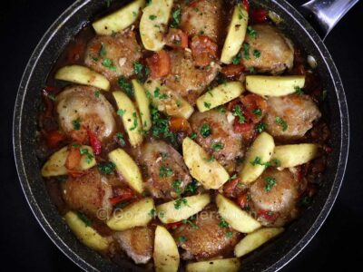 Chicken and apple stew