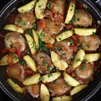 Chicken and apple stew