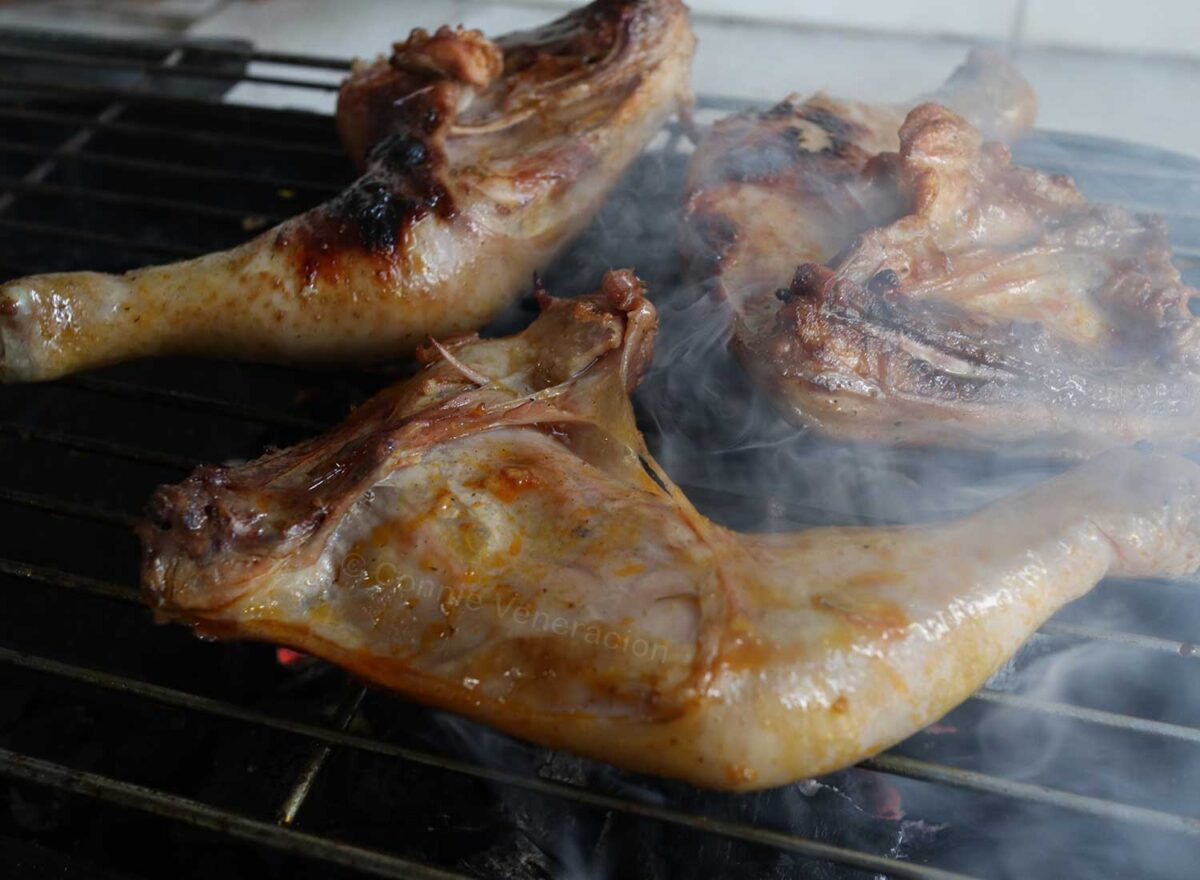 Chicken on grill