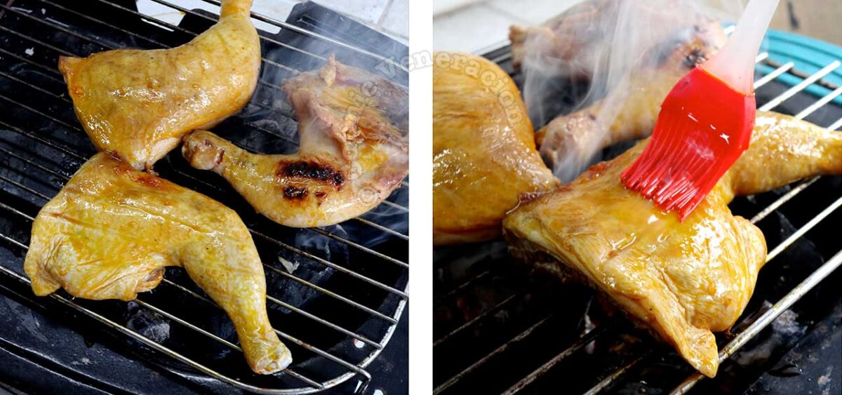 Basting oil for chicken inasal