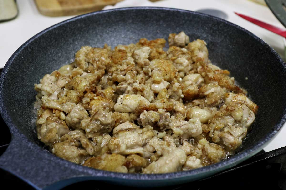 Browning chicken