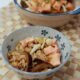 Claypot salmon and mushroom rice
