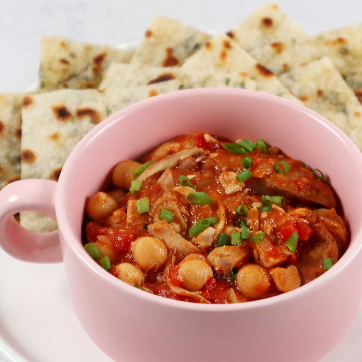 Leftover roast duck and chickpea stew