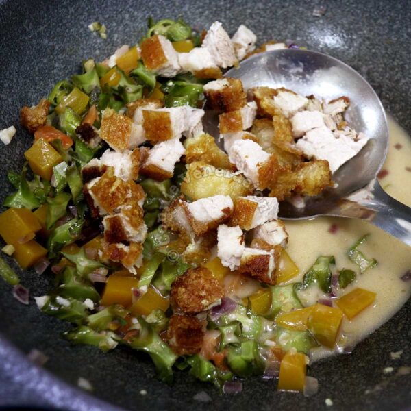 Gising-gising with crispy pork belly