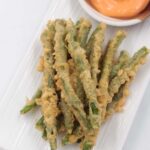 Tempura-style crispy green beans