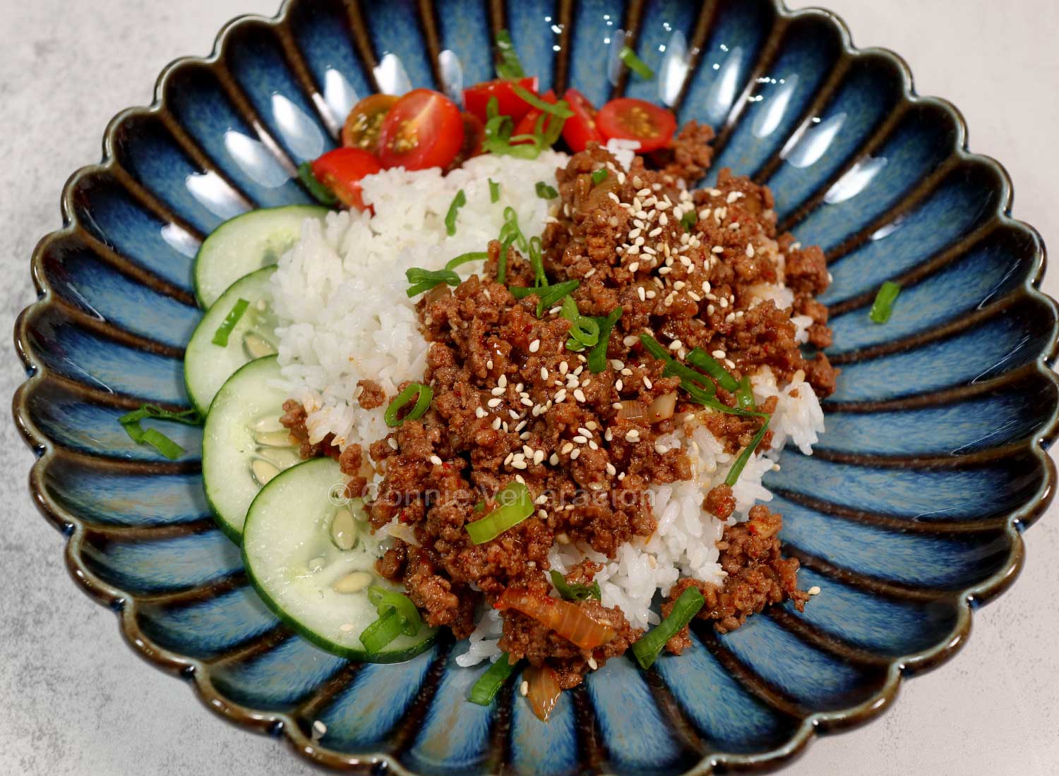 Korean-style ground beef rice bowl - Umami Cooking
