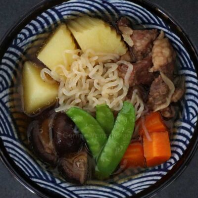 Japanese beef and potato stew (nikujaga)