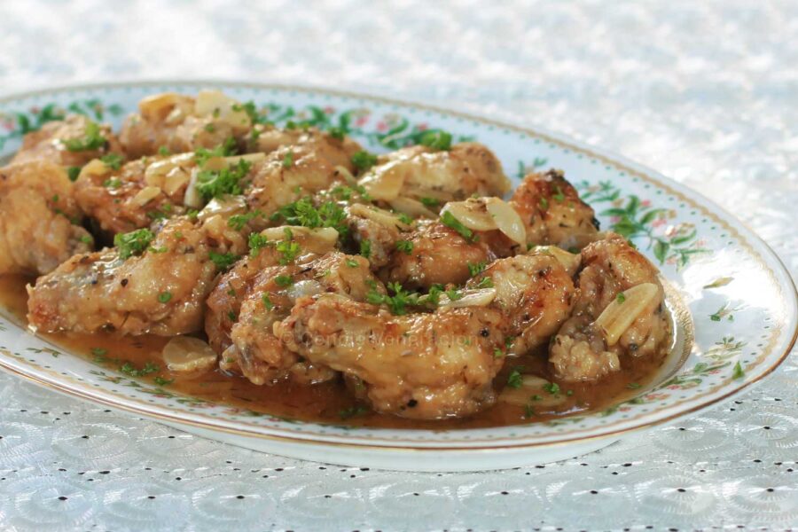 Spanish garlic chicken (pollo al ajillo)