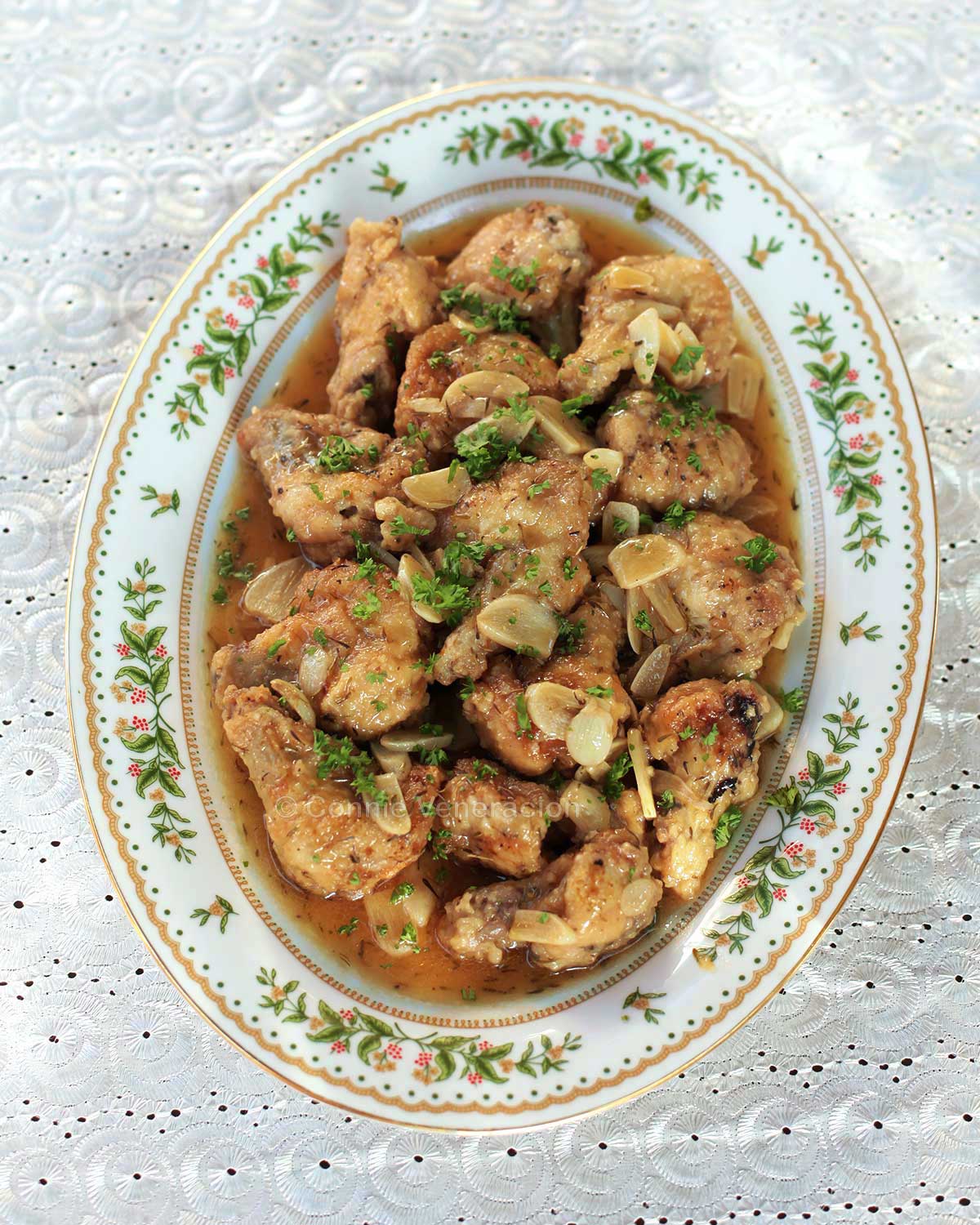 Spanish garlic chicken (pollo al ajillo)