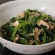 Japanese-style spinach and mushroom salad