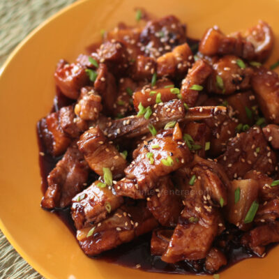 Sticky Sichuan pork
