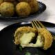 Cheese-stuffed tuna and potato balls