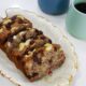 Banana bread with chocolate chips and nuts